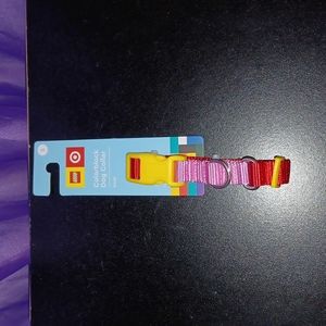 New Lego Collection Colorblock Dog Collar Small Pink/Red